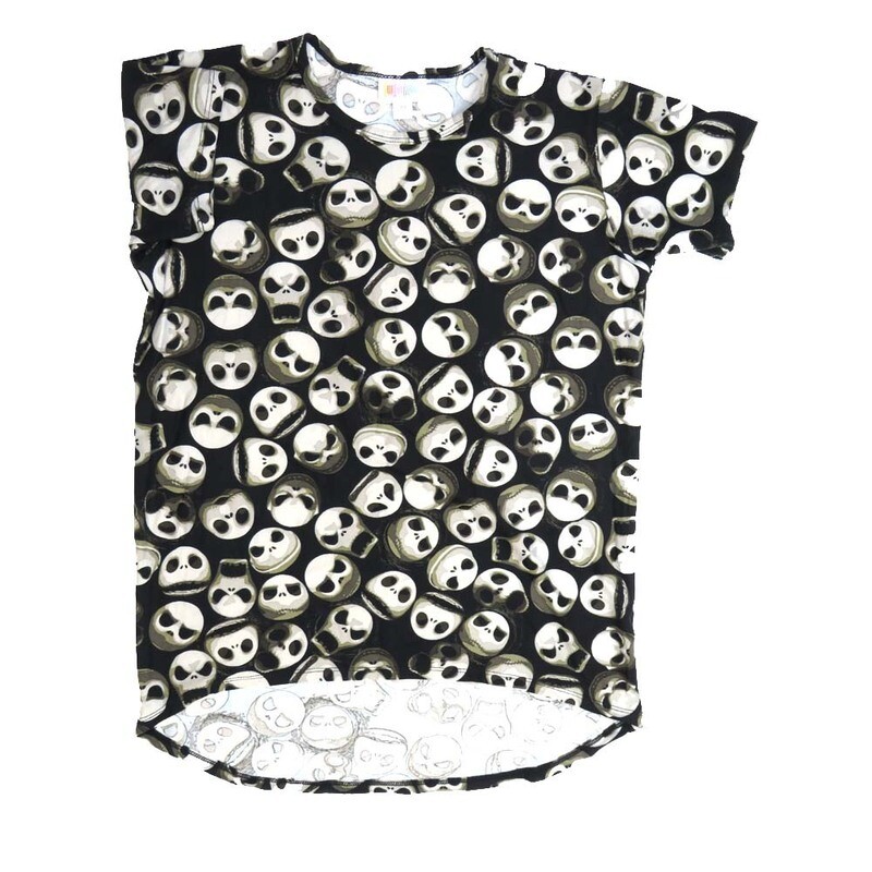 LuLaRoe Kids Gracie Size 10 (fits Unisex Kids 10-12) Disney Jack Skellington Frumpy Mean Faces from Nightmare Before Christmas Geometric Black White Gray Unisex Short Sleeve Top GRACIE-10-D LuLaRoe Kids Gracie Size 10 (fits Unisex Kids 10-12) Disney Jack Skellington Frumpy Mean Faces from Nightmare Before Christmas Geometric Black White Gray Unisex Short Sleeve Top GRACIE-10-D