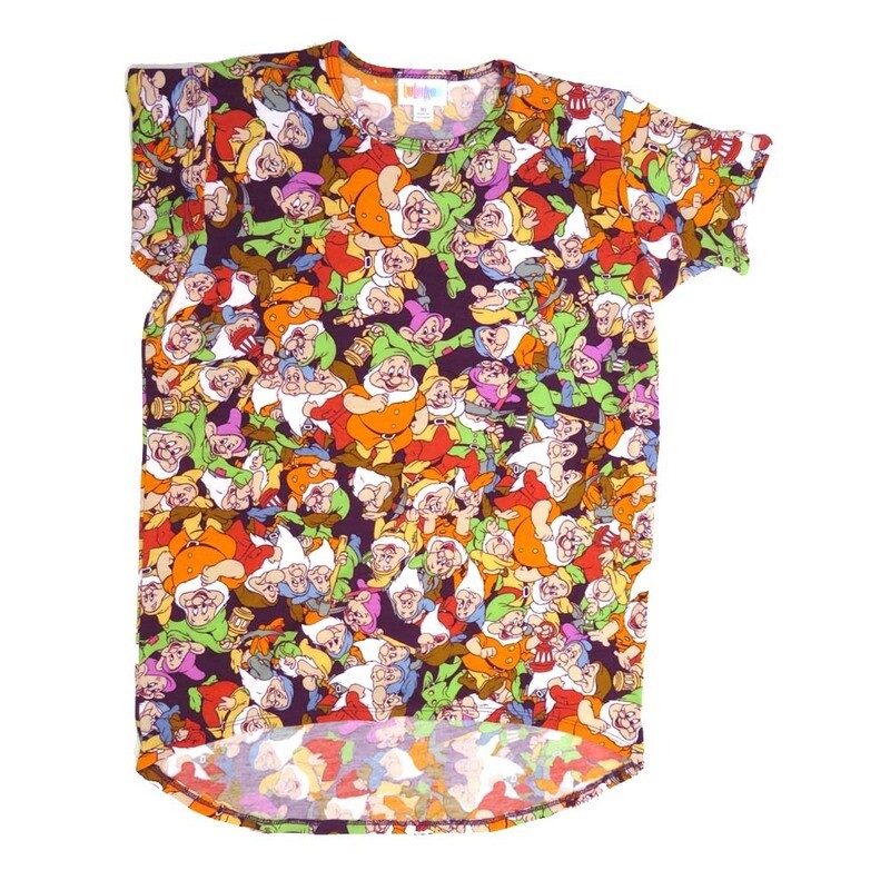 LuLaRoe Kids Gracie Size 10 (fits Unisex Kids 10-12) Disney Seven 7 Dwarf Dwraves from Snow White Blue Green Red Unisex Short Sleeve Top GRACIE-10-F LuLaRoe Kids Gracie Size 10 (fits Unisex Kids 10-12) Disney Seven 7 Dwarf Dwraves from Snow White Blue Green Red Unisex Short Sleeve Top GRACIE-10-F