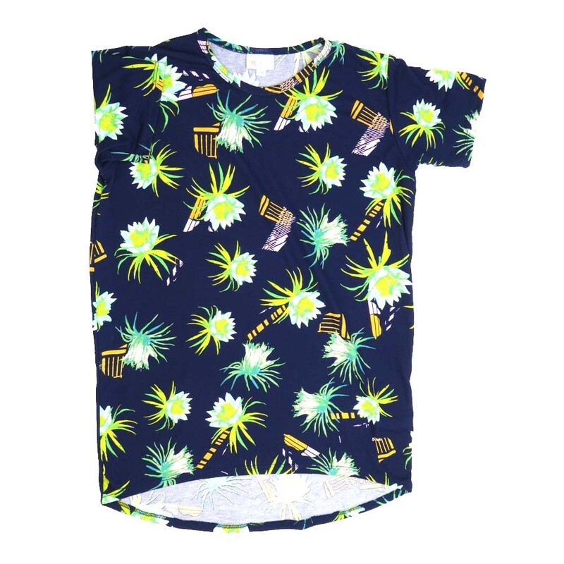 LuLaRoe Kids Gracie Size 14 (fits Unisex Kids 14-16) Lotus Flowers Zen Garden Blue Yellow White Green Unisex Short Sleeve Top GRACIE-14-L LuLaRoe Kids Gracie Size 14 (fits Unisex Kids 14-16) Lotus Flowers Zen Garden Blue Yellow White Green Unisex Short Sleeve Top GRACIE-14-L