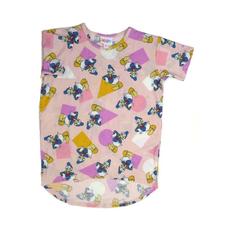 LuLaRoe Kids Gracie Size 08 (fits Unisex Kids 8-10) Disney Donald Duck Chilling Circles Squares Triangles Light Blue White Green Black Blue Unisex Short Sleeve Top GRACIE-08-B LuLaRoe Kids Gracie Size 08 (fits Unisex Kids 8-10) Disney Donald Duck Chilling Circles Squares Triangles Light Blue White Green Black Blue Unisex Short Sleeve Top GRACIE-08-B