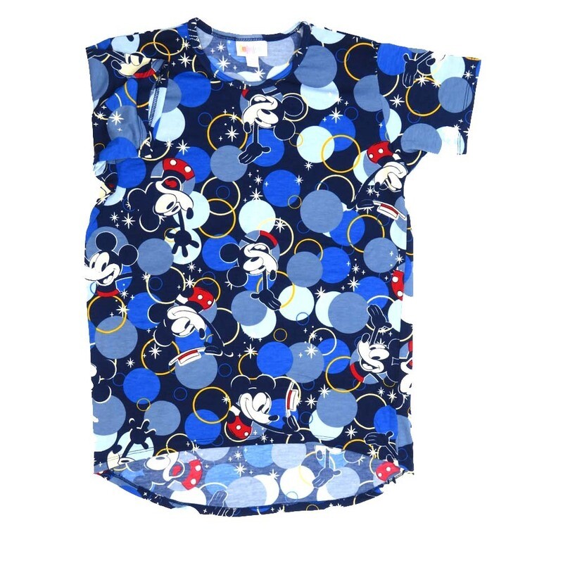 LuLaRoe Kids Gracie Size 08 (fits Unisex Kids 8-10) Disney Mickey Mouse tipping Hat Smiling Bubbles Polka Dot Navy Blue White Black Yellow Unisex Short Sleeve Top GRACIE-08-E LuLaRoe Kids Gracie Size 08 (fits Unisex Kids 8-10) Disney Mickey Mouse tipping Hat Smiling Bubbles Polka Dot Navy Blue White Black Yellow Unisex Short Sleeve Top GRACIE-08-E