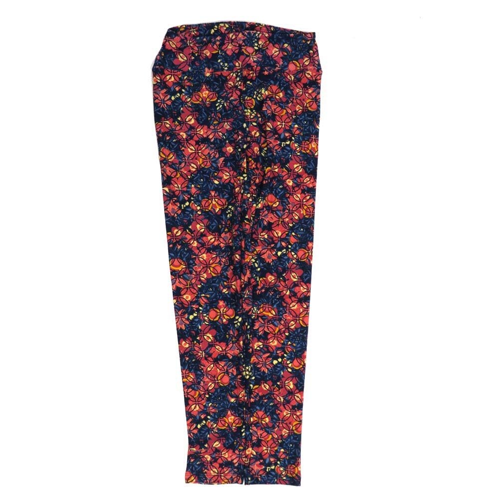 LuLaRoe One Size OS Floral OS-4421-E  Buttery Soft Womens Leggings fits Adults 2-10
