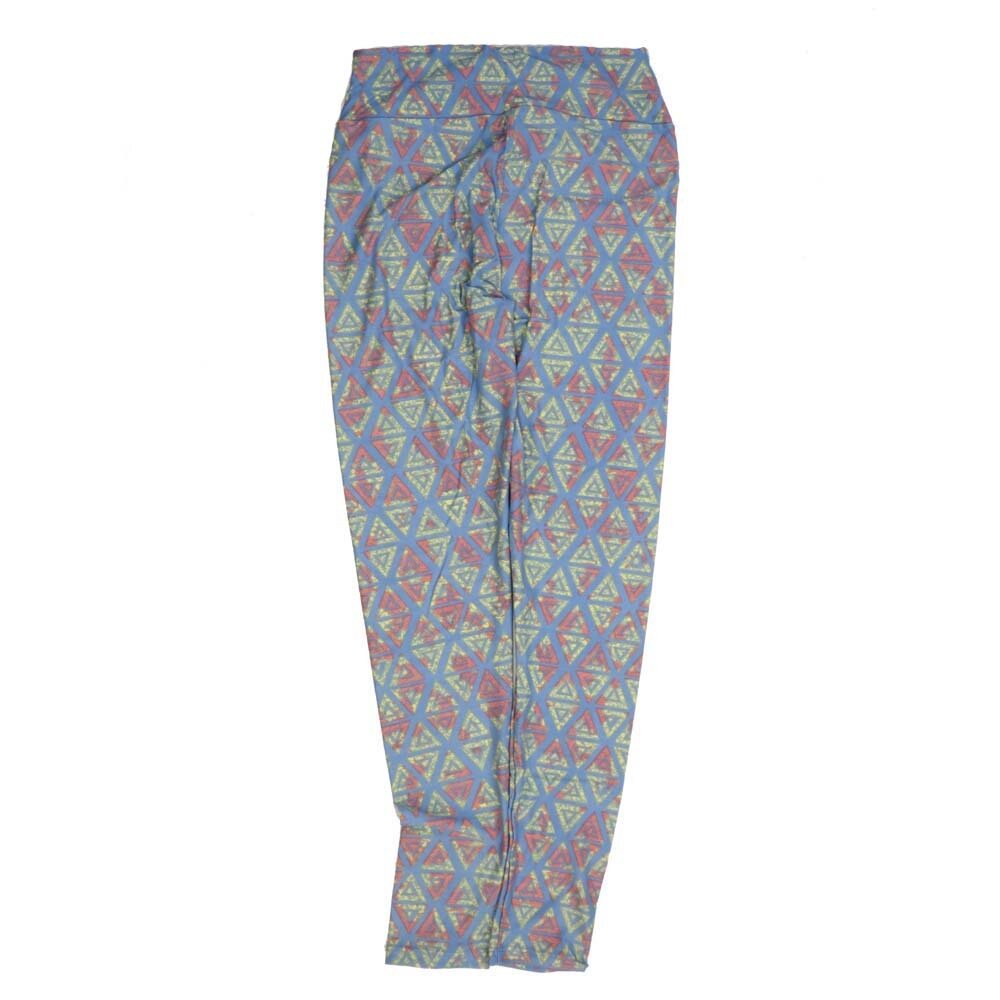 LuLaRoe One Size OS Geometric OS-4428-K2  Buttery Soft Womens Leggings fits Adults 2-10