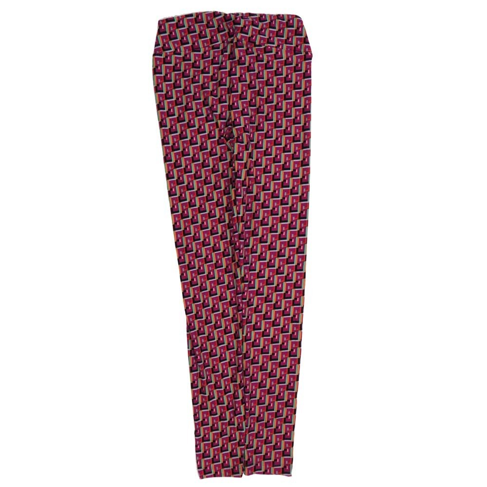 LuLaRoe One Size OS Geometric OS-4429-J  Buttery Soft Womens Leggings fits Adults 2-10