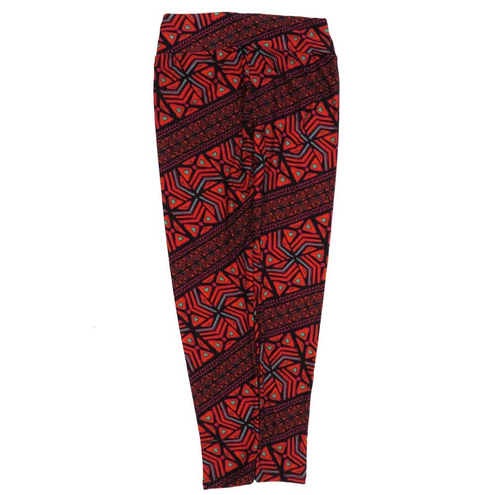 LuLaRoe One Size OS Geometric OS-4429-ZO  Buttery Soft Womens Leggings fits Adults 2-10