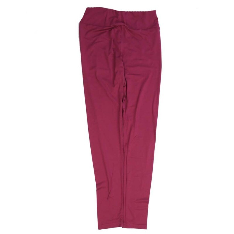 LuLaRoe One Size OS Solid Wine OS-4419-J  Buttery Soft Womens Leggings fits Adults 2-10
