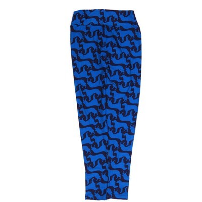 LuLaRoe One Size OS Dog Golden Retriever Navy Blue OS-4426-L  Buttery Soft Womens Leggings fits Adults 2-10