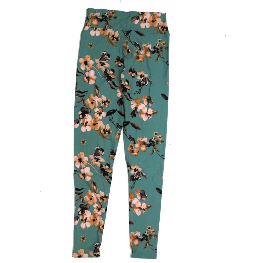 LuLaRoe Tween Floral Petunias Leggings fits Adult sizes 00-0 TWEEN-3391-J2