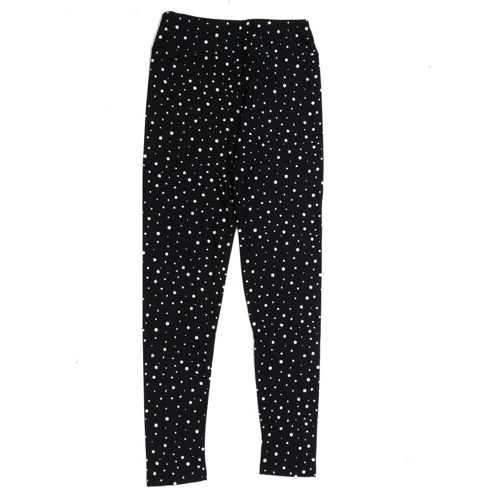 LuLaRoe Tween Polka Dot Black White Leggings fits Adult sizes 00-0 TWEEN-3389-I3