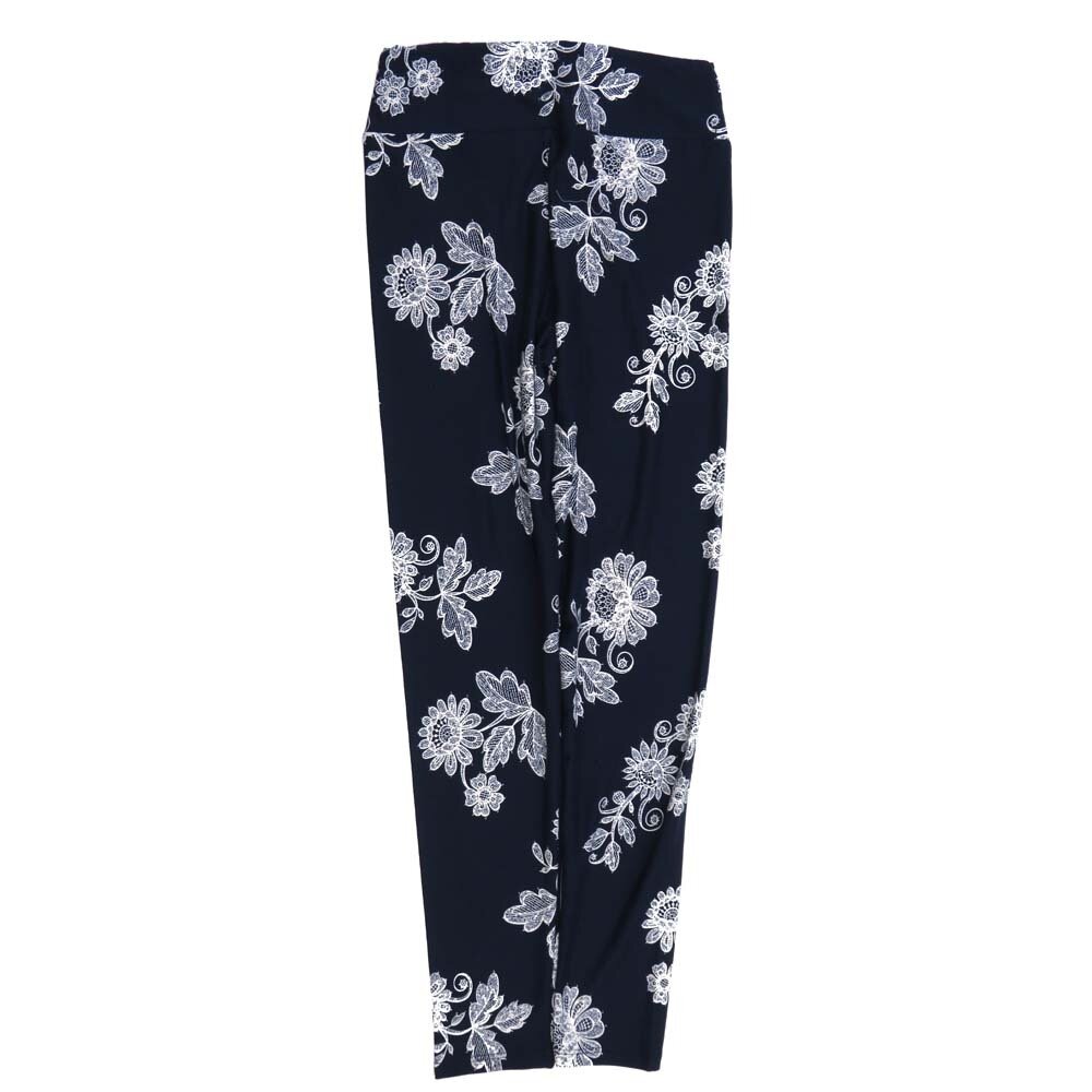 LuLaRoe Tween Lotus Flower Leggings fits Adult sizes 00-0 TWEEN-3402-W
