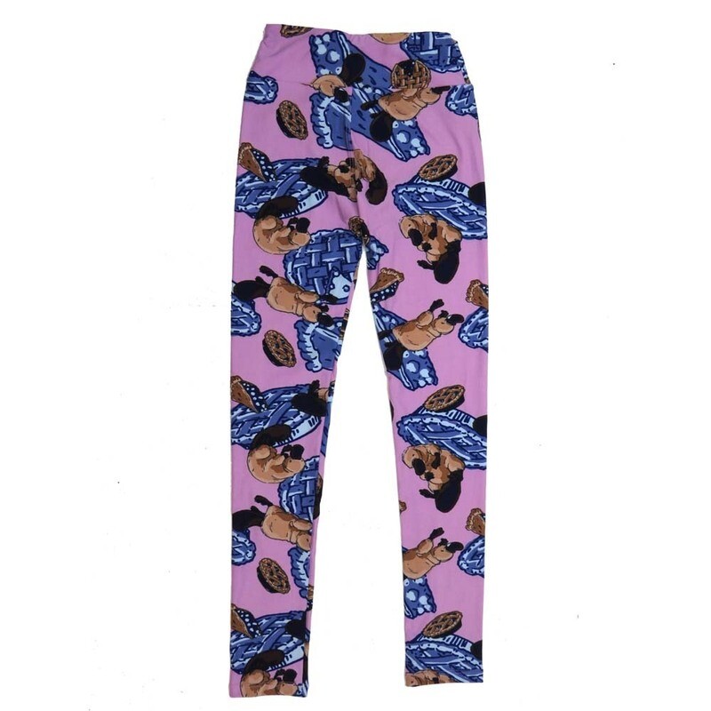 LuLaRoe Tween Duck Billed Platypus Blueberry Pie Leggings fits Adult sizes 00-0 TWEEN-3392-ZL