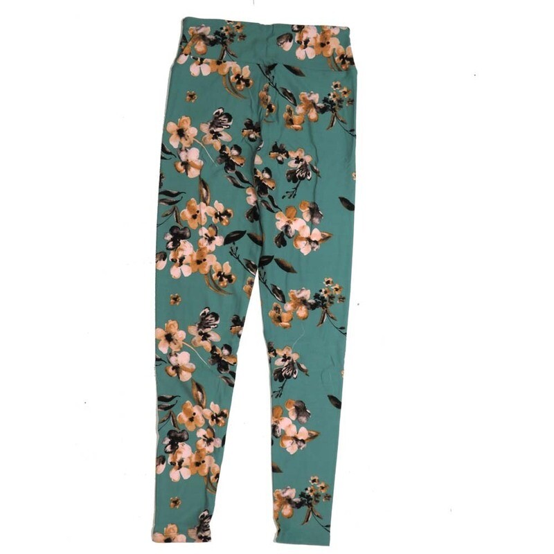 LuLaRoe Tween Floral Petunias Leggings fits Adult sizes 00-0 TWEEN-3391-J2