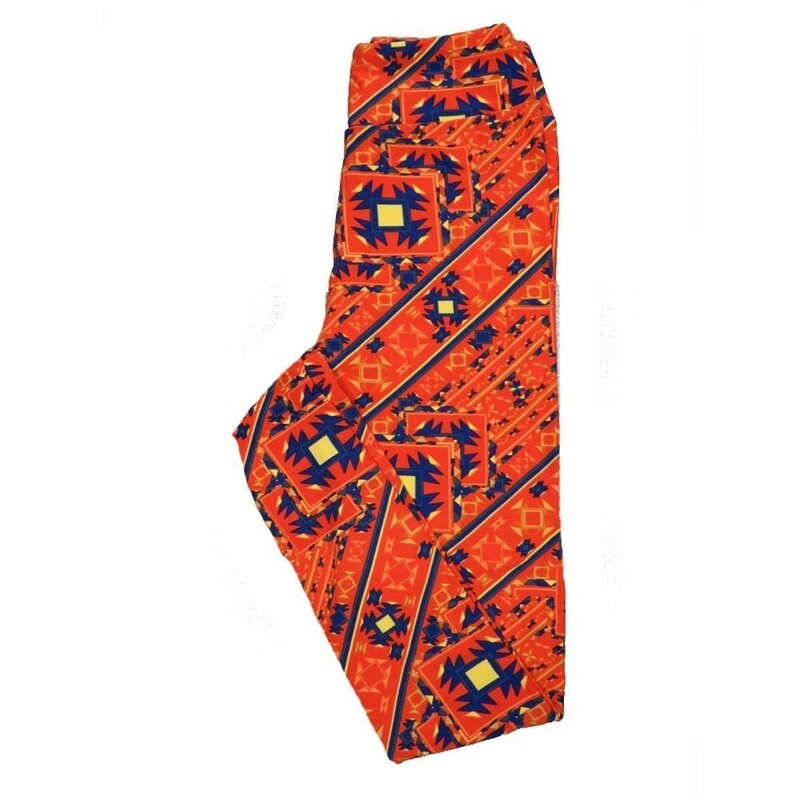 LuLaRoe Tween Geometric Aztek Southwestern Leggings fits Adult Adult Sizes 00-0