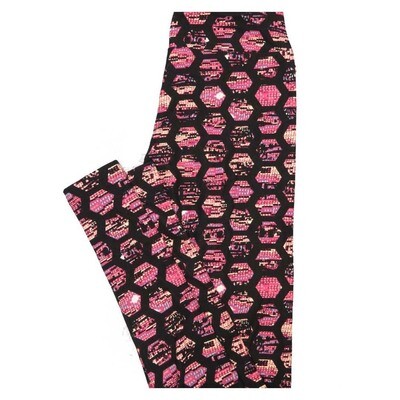 LuLaRoe, Pants & Jumpsuits, New Lularoe Leggings Tc Tall Curvy Valentine  Stripes Hearts Pink Leg28