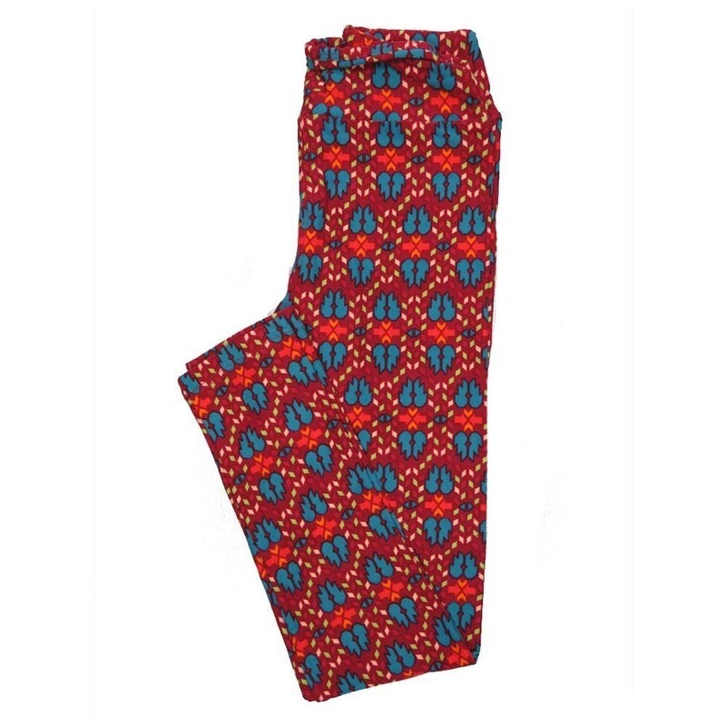 LuLaRoe Tween Geometric Leggings fits Adult Adult Sizes 00-0