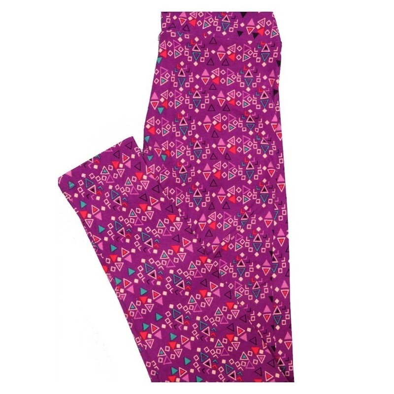 LuLaRoe Tween Geometric Leggings fits Adult Adult Sizes 00-0