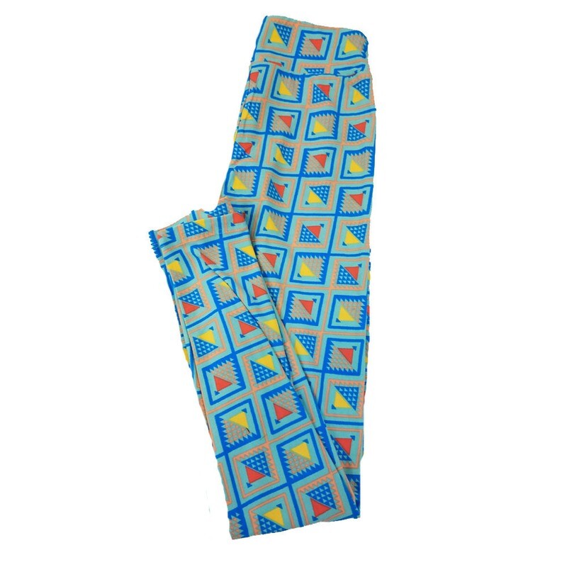 LuLaRoe Tween Geometric Leggings fits Adult Adult Sizes 00-0