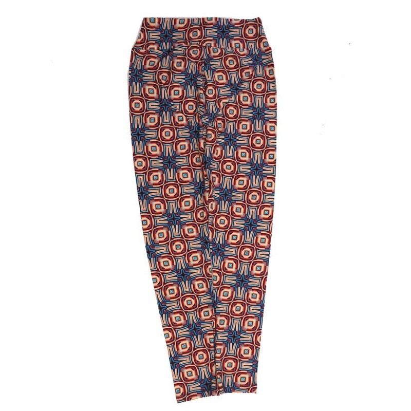 LuLaRoe One Size OS Trippy 70s Psychedlic OS-4424-W  Buttery Soft Womens Leggings fits Adults 2-10