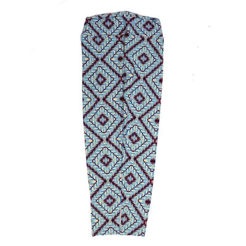 LuLaRoe One Size OS Trippy 70s Psychedlic Blue Black Pink OS-4424-U  Buttery Soft Womens Leggings fits Adults 2-10