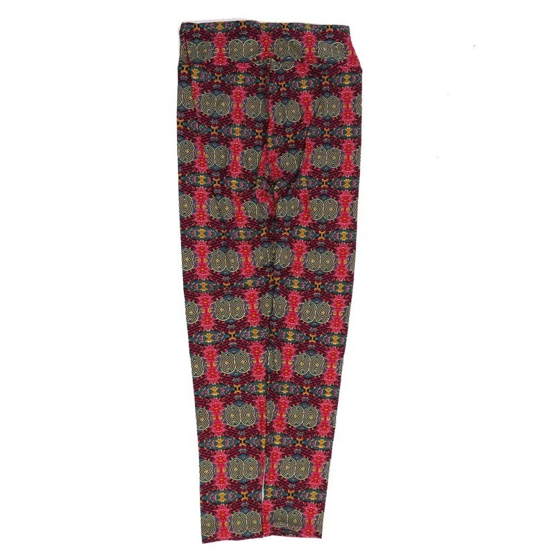 LuLaRoe One Size OS Trippy 70s Psychedlic  88&#39;s Eyes Stripe OS-4424-ZA  Buttery Soft Womens Leggings fits Adults 2-10