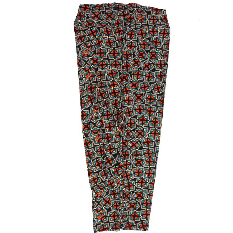 LuLaRoe One Size OS Trippy 70s Psychedlic OS-4424-ZD  Buttery Soft Womens Leggings fits Adults 2-10