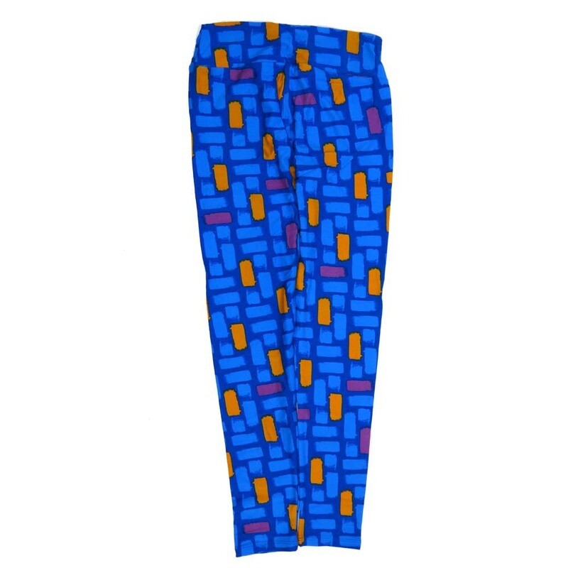 LuLaRoe One Size OS Geometric OS-4428-J2  Buttery Soft Womens Leggings fits Adults 2-10