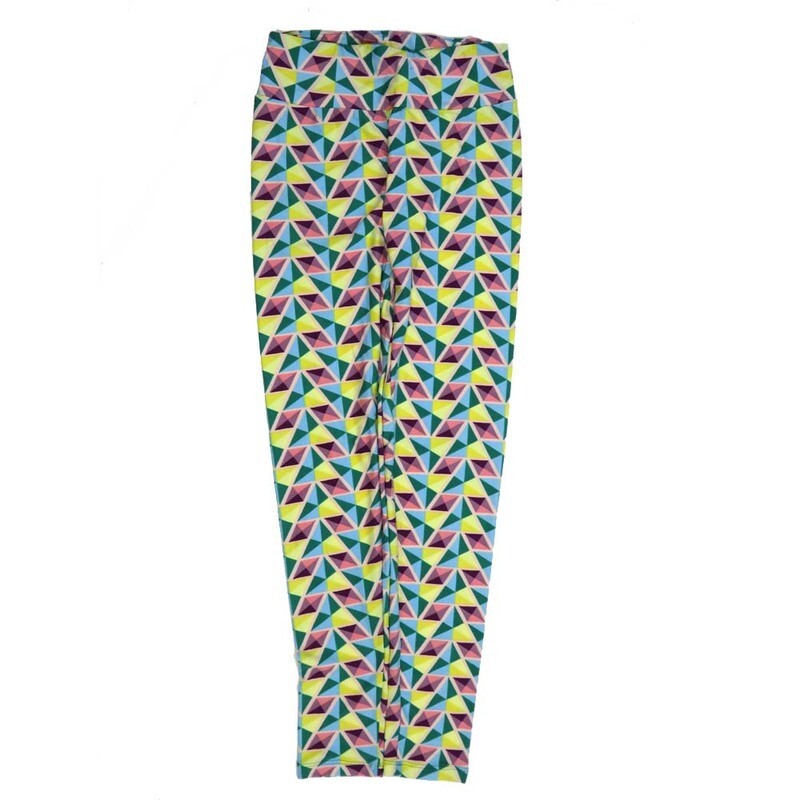 LuLaRoe One Size OS Geometric OS-4428-I2  Buttery Soft Womens Leggings fits Adults 2-10