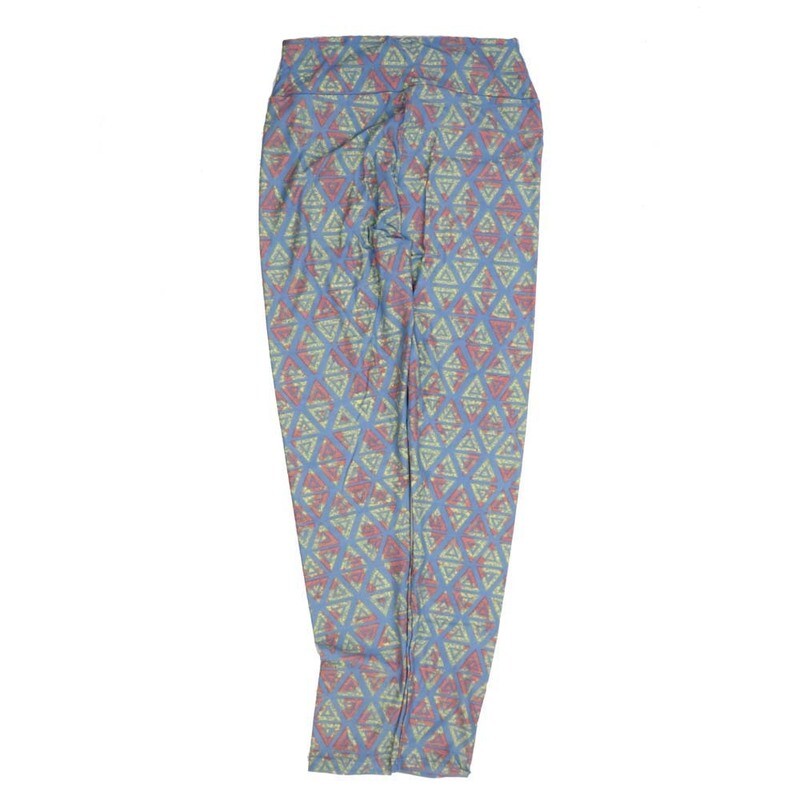 LuLaRoe One Size OS Geometric OS-4428-K2  Buttery Soft Womens Leggings fits Adults 2-10