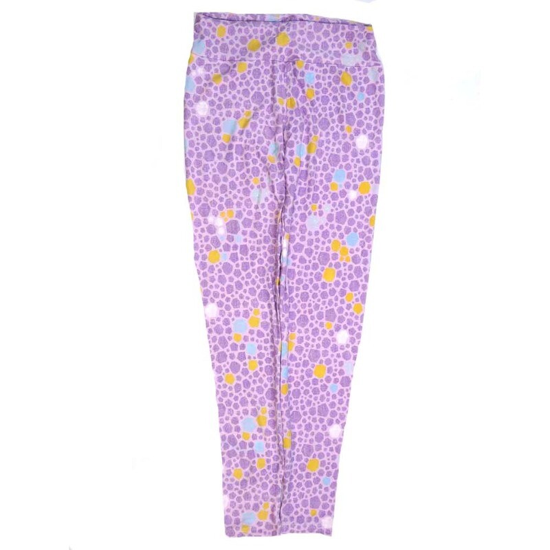 LuLaRoe One Size OS Geometric OS-4428-F2  Buttery Soft Womens Leggings fits Adults 2-10