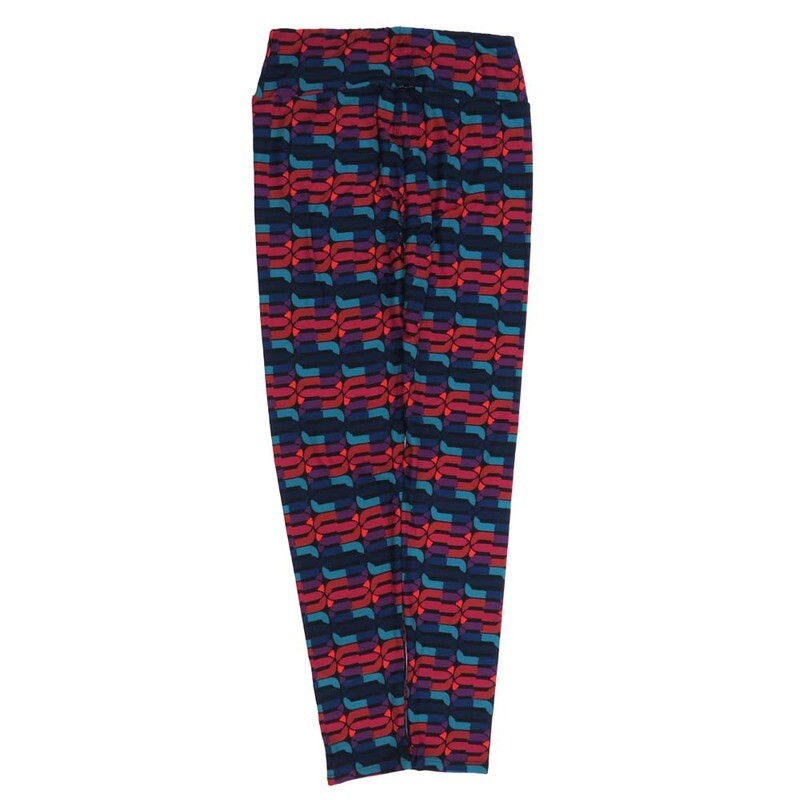 LuLaRoe One Size OS Geometric OS-4428-L  Buttery Soft Womens Leggings fits Adults 2-10