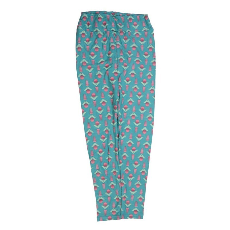 LuLaRoe One Size OS Geometric OS-4428-Z  Buttery Soft Womens Leggings fits Adults 2-10