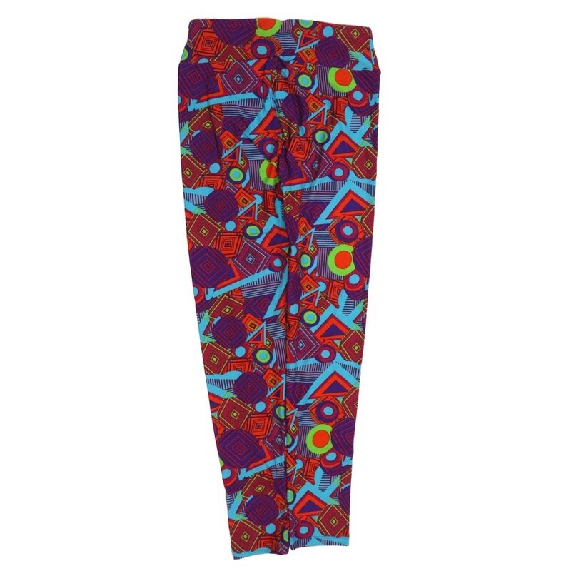 LuLaRoe One Size OS Geometric OS-4429-G  Buttery Soft Womens Leggings fits Adults 2-10