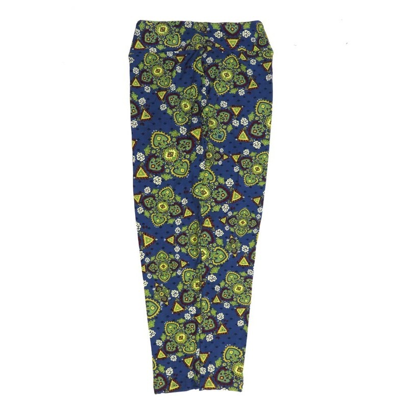 LuLaRoe One Size OS Mandalas OS-4422-Q2  Buttery Soft Womens Leggings fits Adults 2-10