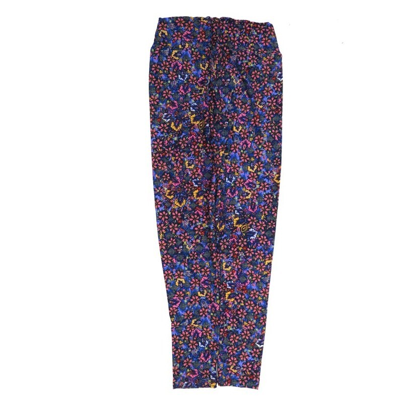 LuLaRoe One Size OS Paisley Black Yellow Purple Pink OS-4422-U  Buttery Soft Womens Leggings fits Adults 2-10