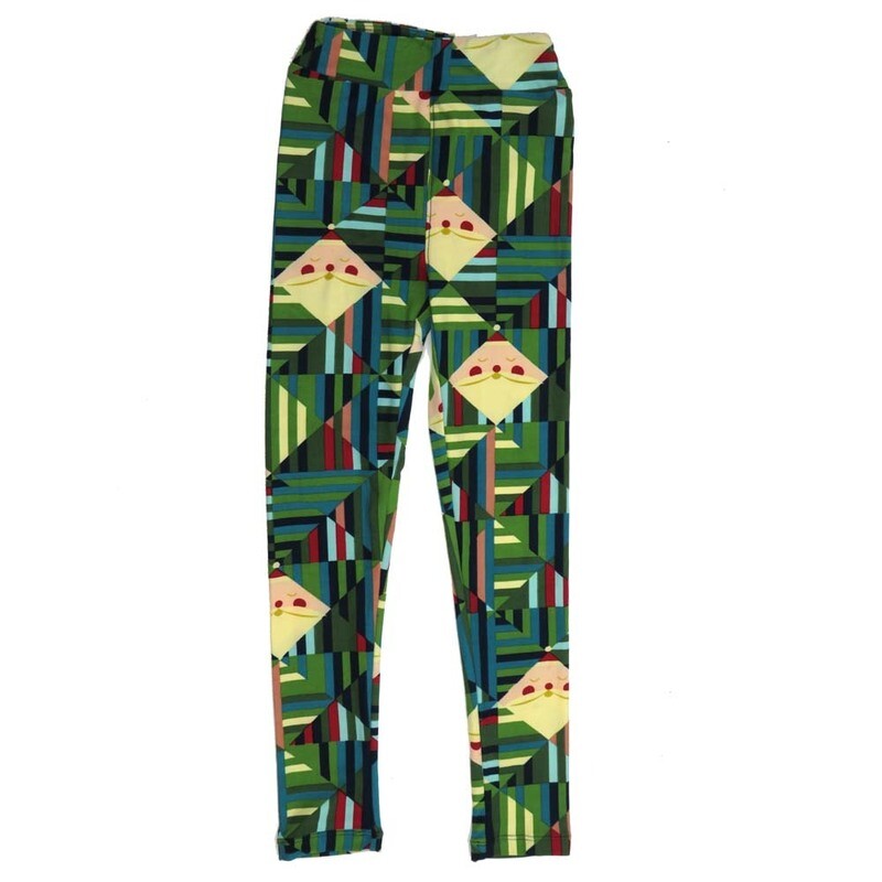 LuLaRoe Kids Large/XL LXL Christmas Holidays Diamond Santa Claus Green Blue Red Black White Gray Leggings fits sizes 7-12 LXL-2290-I LuLaRoe Kids Large/XL LXL Christmas Holidays Diamond Santa Claus Green Blue Red Black White Gray Leggings fits sizes 7-12 LXL-2290-I