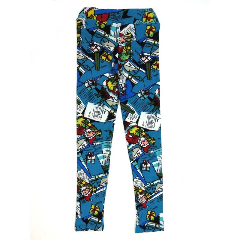 LuLaRoe Kids Large/XL LXL Christmas Holidays Letters to Santa Claus Blue Red Black White Green Leggings fits sizes 7-12 LXL-2290-M LuLaRoe Kids Large/XL LXL Christmas Holidays Letters to Santa Claus Blue Red Black White Green Leggings fits sizes 7-12 LXL-2290-M