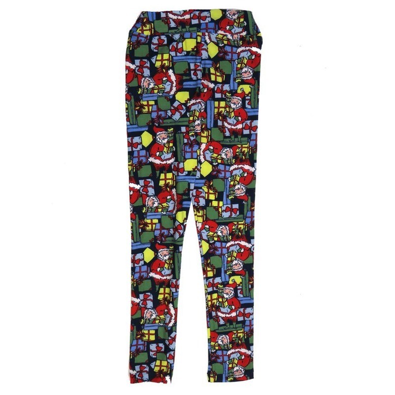 LuLaRoe Kids Large/XL LXL Christmas Holidays Santa Claus Bag of Presents Blue Red Black White Leggings fits sizes 7-12 LXL-2290-P LuLaRoe Kids Large/XL LXL Christmas Holidays Santa Claus Bag of Presents Blue Red Black White Leggings fits sizes 7-12 LXL-2290-P