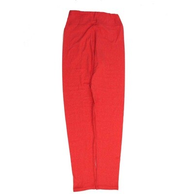 LuLaRoe Tween Solid Red Leggings fits Adult sizes 00-0 TWEEN-3400-H