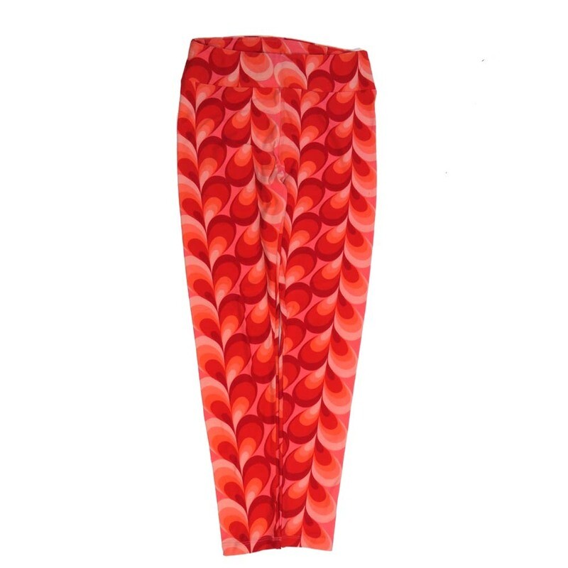 LuLaRoe One Size OS Valentine Heart Pink Gradient Stripe OS-4424-A  Buttery Soft Womens Leggings fits Adults 2-10