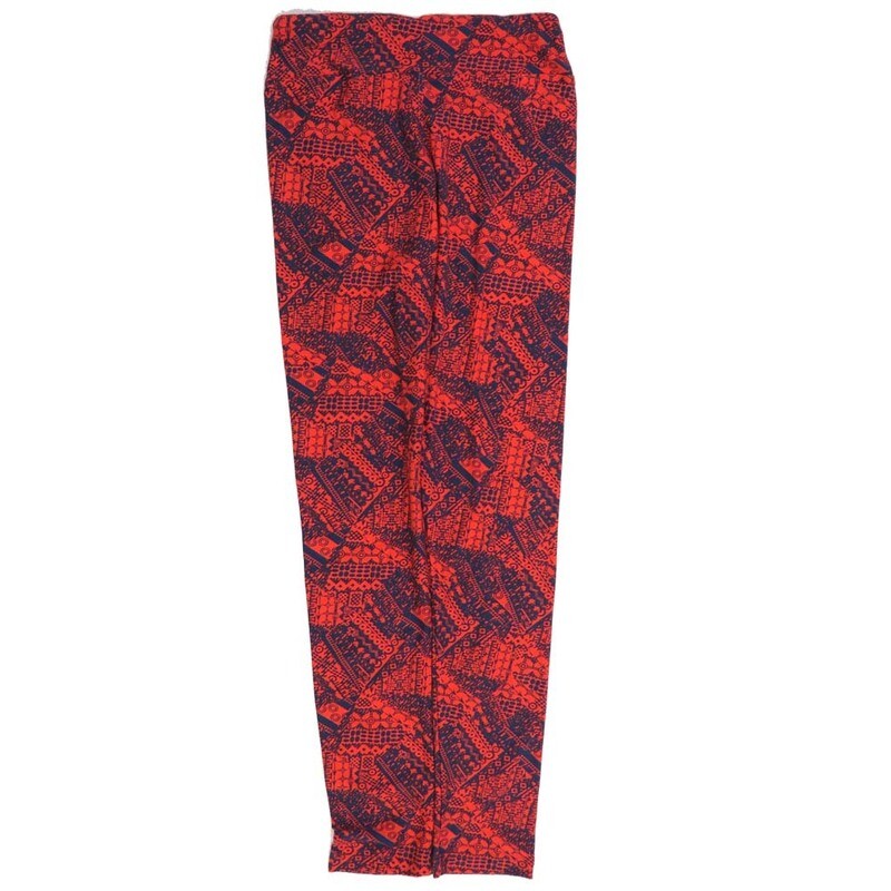 LuLaRoe Tween Patchwork Geometric Leggings fits Adult sizes 00-0 TWEEN-3401-G
