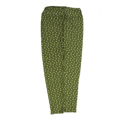 LuLaRoe One Size OS Polka Dot Green on Green OS-4421-ZK3  Buttery Soft Womens Leggings fits Adults 2-10