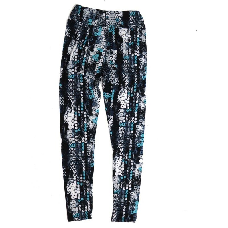 LuLaRoe Tween Stripe Circles CDs Discs Wheels Leggings fits Adult sizes 00-0 TWEEN-3389-L3