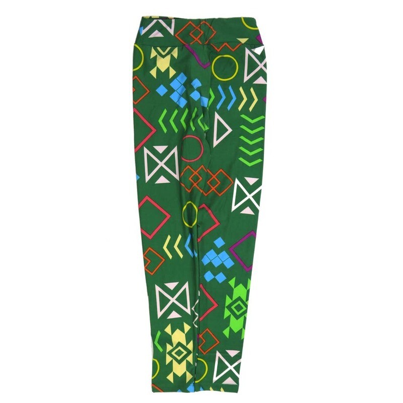 LuLaRoe Tween Stripe Chevrons Circles Triangles Leggings fits Adult sizes 00-0 TWEEN-3401-F2