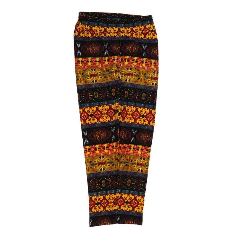 LuLaRoe One Size OS Stripes Zig Zags and Chevrons OS-4426-ZE  Buttery Soft Womens Leggings fits Adults 2-10