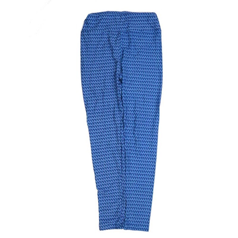 LuLaRoe One Size OS Stripes Blue Pink OS-4426-U2  Buttery Soft Womens Leggings fits Adults 2-10