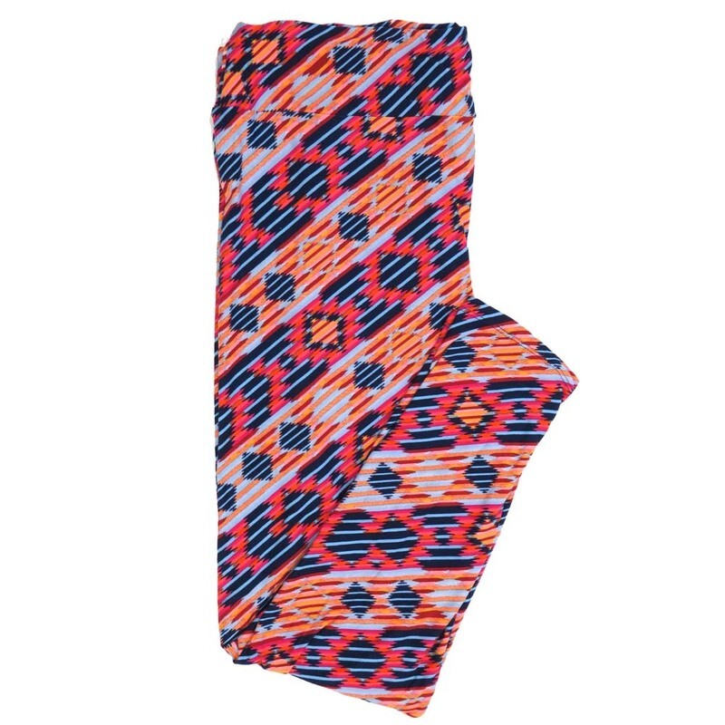 LuLaRoe TCTWO TC2 Geometric 70s Trippy Gods Eye Stripe 9050-ZJ Buttery Soft Leggings fits Adult Women sizes 18+