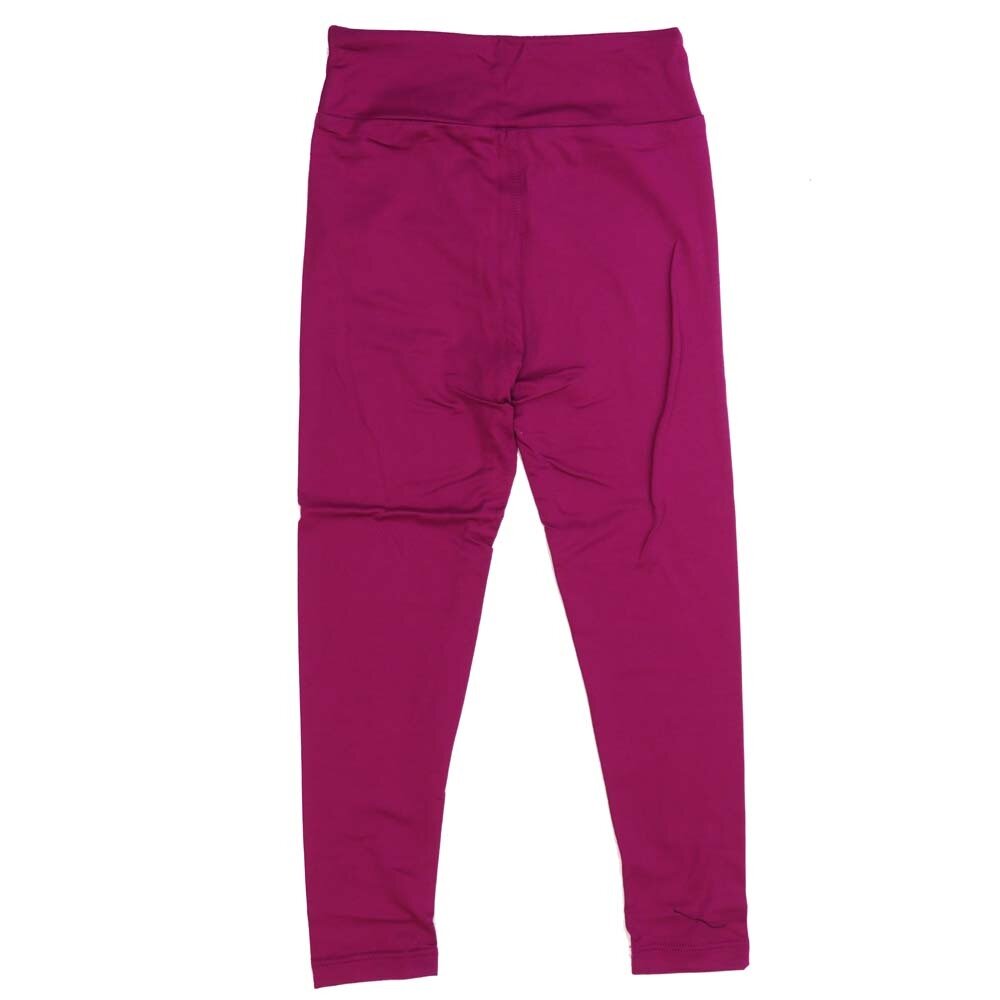 LuLaRoe Kids Sm-Med S/M Solid Magenta-ish Pink Buttery Soft Leggings fits sizes 2-6  430253