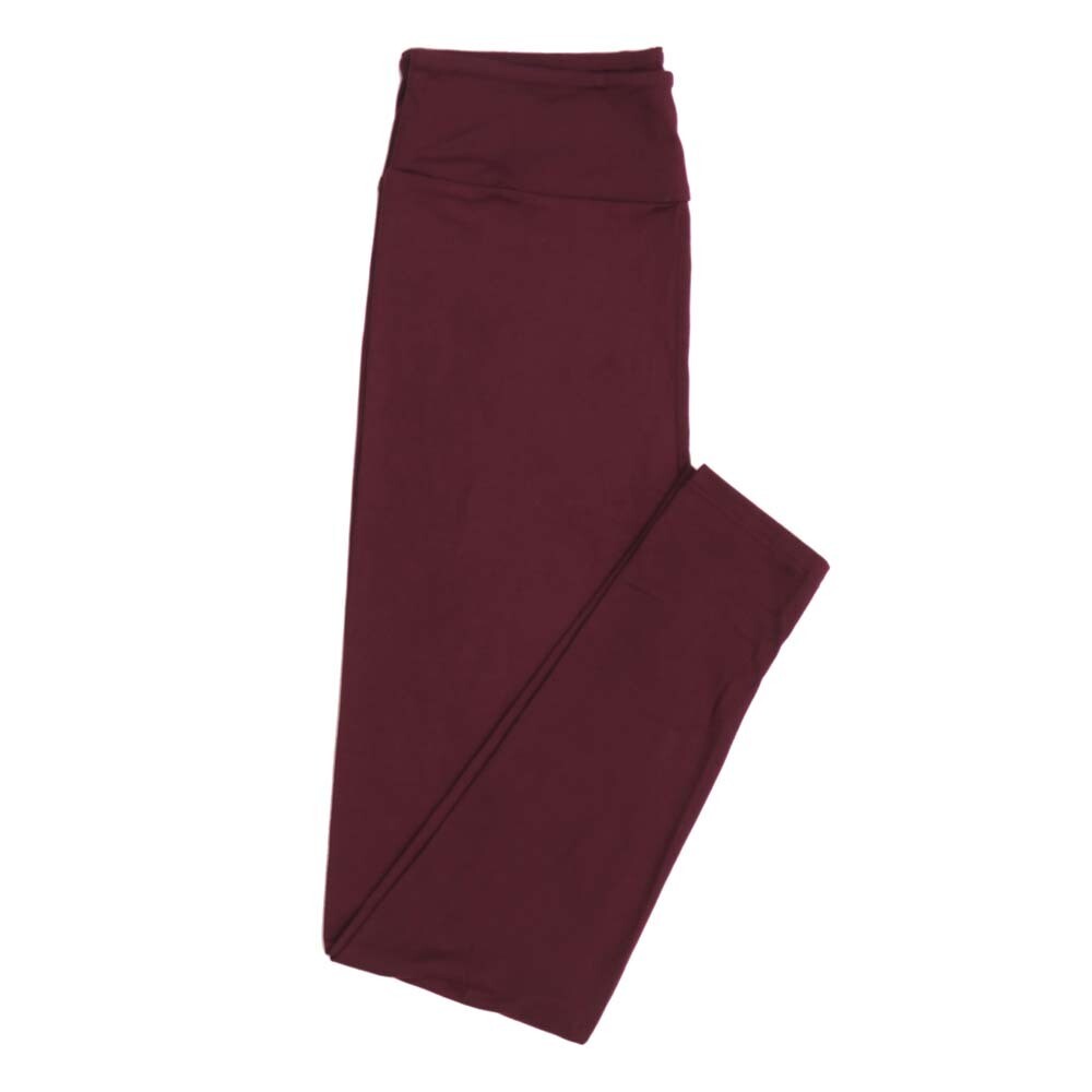LuLaRoe Kids Sm-Med S/M Solid Cranberry Buttery Soft Leggings fits sizes 2-6
