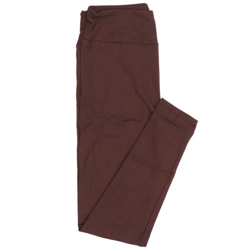 LuLaRoe One Size OS Solid Mauve (440240) Womens Leggings fits Adult sizes 2-10