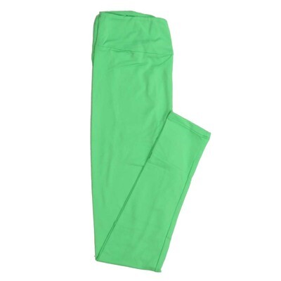 Green Solid Leggings LuLaRoe for Women for sale